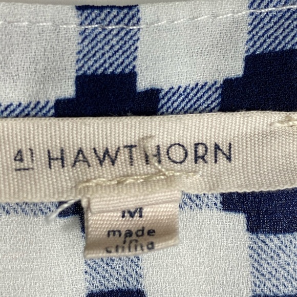 41 hawthorn women's blouse size M plaid - Picture 2 of 3